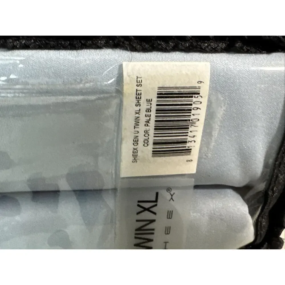 SHEEX Generation U Twin XL Sheet Set - Pale Blue - Set 1